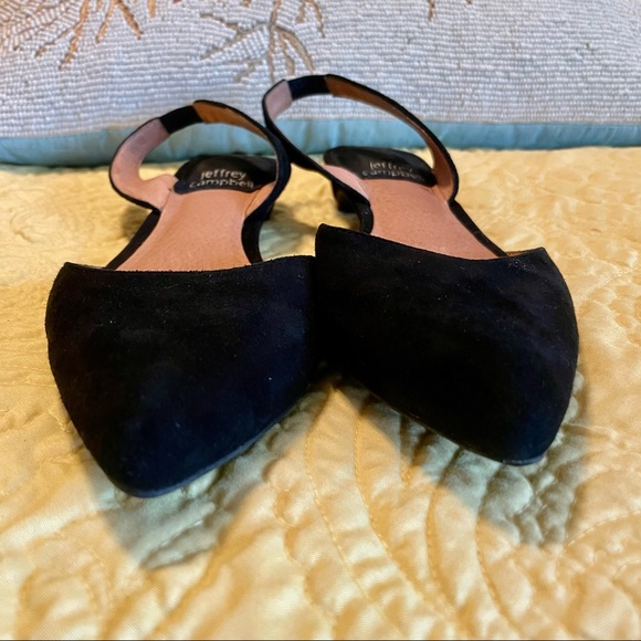 Jeffrey Campbell Shree Suede Slingback Flat Sandals Closed Toe - Picture 7 of 9